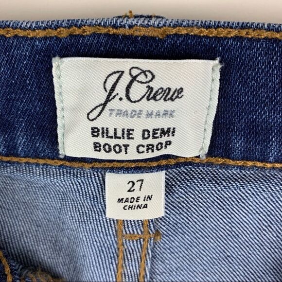 J.‎ Crew Billie Demi Boot High-Rise Crop Jeans - Picture 7 of 13